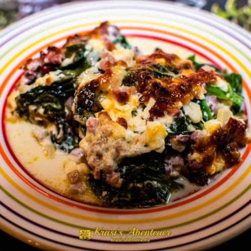 Spinatauflauf - low carb und lecker